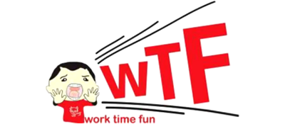 WTF Work Time Fun logo for PSP